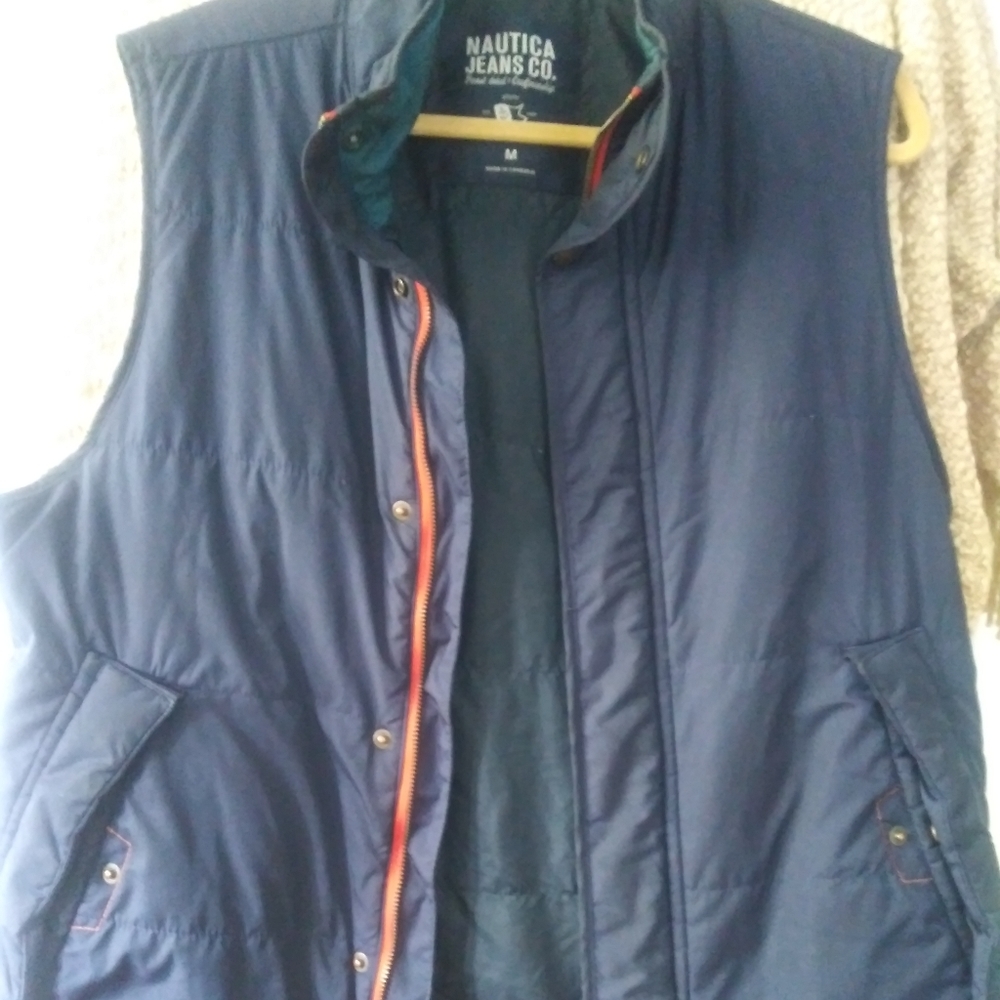 Nautica Men's Size M Puffer Vest Insulated Warm Casual Outerwear EUC